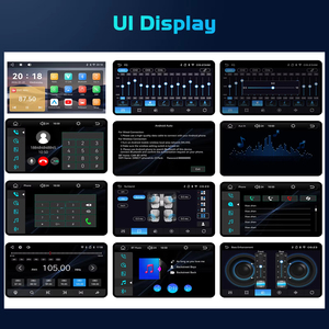 Podofo 2 Din 9'' <b>Wireless</b> CarPlay/Android Auto Car Radio IPS Touch Screen Car Stereo BT Car MP5 Player Efficient Logistics - Product Image 4