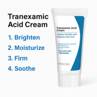 Crème à l'acide tranexamique OEM/ODM, éliminateur de taches brunes, crème éclaircissante pour le visage et le corps, céramide, soulagement des imperfections, crème réparatrice apaisante pour le visage
