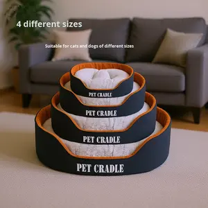 Cama de Franela para Perros de Todas las Estaciones para Perros Pequeños y Medianos, Extraíble y Lavable, Almohadilla Suave y Cálida para Mascotas, Uso en Invierno - Product Image 2