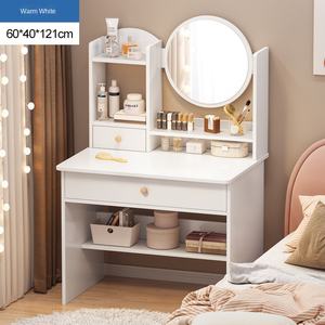 Table de maquillage moderne et <span class=keywords><strong>pratique</strong></span> avec meuble de rangement Table de toilette intégrée Style tendance pour <span class=keywords><strong>petit</strong></span> salon pour appartements - Product Image 6