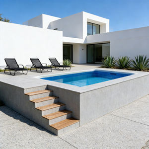 Piscine hors sol avec design résistant aux UV, durable, facile à installer, dotée d'un système de pompe filtrante à faible consommation d'énergie et à faible puissance. - Product Image 4