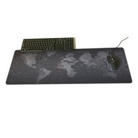 Tapis de souris de jeu XXL avec carte du monde, antidérapant, 800*300*3mm, motif carte du monde pour les joueurs et l'usage domestique