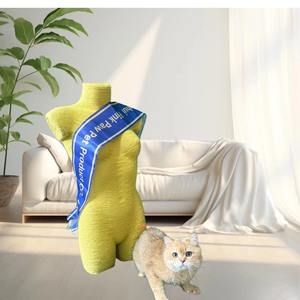 Pink <span class=keywords><strong>Paw</strong></span> Eco Sisal dibungkus Menara kucing buatan tangan seni terinspirasi kucing furnitur - Product Image 2