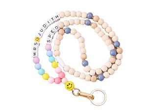 Vente en gros de porte-clés en polyester tressé résistant à l'eau, personnalisés avec impression offset et crochet - Product Image 3