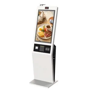 Self-ordering kiosk for restaurant 23.6 inch 24inch 32inch touch screen scan QR code POS payment self food order service