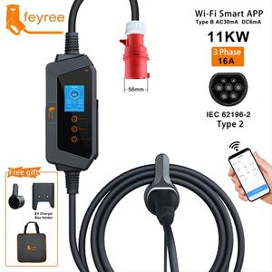 Chargeur de voiture électrique portable Type 2 32A 7KW à charge rapide avec contrôle par application Wi-Fi, câble de 5 m, garantie de 24 mois - Product Image 3