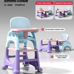 Seggiolone per Bambini con Funzione di Regolazione dell'Altezza, Sedia Alta Portatile per Neonati, Sedia Rialzata per Studio - Product Image 3
