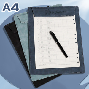 Biểu tượng tùy chỉnh PU da A4 từ thư mục Máy tính để bàn văn phòng họp Pad văn phòng phẩm thu thập tài liệu kinh doanh tiện ích thư mục tập tin - Product Image 6