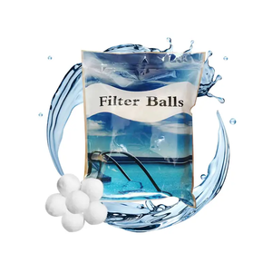 Bola de filtro blanco Bola de limpieza de piscina Bolas de algodón de fibra de agua Herramientas de limpieza de piscina ligeras de alta resistencia - Product Image 1