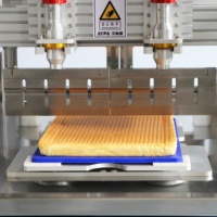 Machine à découper les gâteaux à ultrasons avec fonctions de découpe multi-angles : triangle droit, triangle isocèle, losange, cercle, carré
