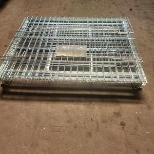 <span class=keywords><strong>Cage</strong></span> en treillis métallique, tailles personnalisées disponibles, <span class=keywords><strong>cage</strong></span> de rangement industrielle pliable en acier avec roulettes - Product Image 2