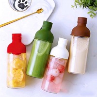 Bouteille en verre pour cold brew de 950 ml et 450 ml, personnalisable en gros, anti-fuite, avec infuseur pour matcha