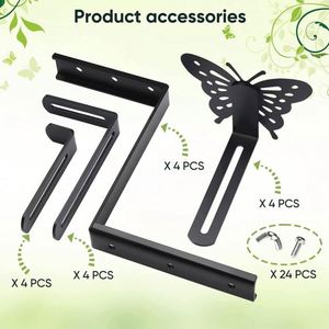 ตะขอแขวนต้นไม้แบบติดผนัง WEKIS OEM Precision 2 ชิ้น ชุดขายึดรางเหล็กปรับระดับได้ รับน้ำหนักได้ 75 ปอนด์ - Product Image 4