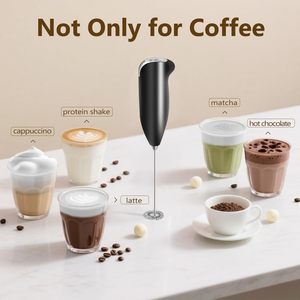 Mousseur à lait électrique portatif de haute qualité, mini-fouet automatique antidérapant pour café, mélangeur de boissons à un clic - Product Image 4