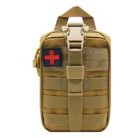 Kit de survie extérieur imperméable en nylon camouflage en forme d'oreiller avec fermeture éclair pour hommes - Camping, randonnée, usage quotidien