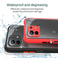 Tschick acrílico claro funda para Xiaomi Mi 11 10T Pro Lite POCO M3 X3 NFC para Redmi Note 9 Pro 9S Nota 9T 8 parachoques caso