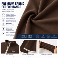 Ensemble de yoga personnalisé OEM avec logo, pantalon évasé, haut court zippé, pantalon pattes d'éléphant, tenue de sport deux pièces marron athleisure extensible