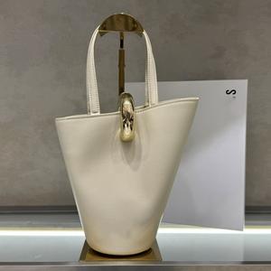 奢华设计师女式小肩包定制迷你盒式皮革手提包休闲水桶风格开放式时尚中国 - Product Image 2