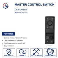 AA PARTS Panneau de commande d'interrupteur électrique côté conducteur, référence de remplacement A66-09199-001 pour camion lourd Cascadia
