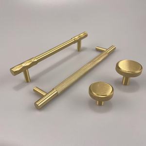 Phòng tắm sang trọng nhà bếp phần cứng cửa tủ Brass có khía/rãnh Grip Tủ kéo xử lý <span class=keywords><strong>Knob</strong></span> 160mm 320mm 480mm - Product Image 6