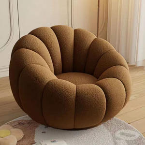 Nouveau design de chaise longue citrouille canapé paresseux agneau peluche blanc Tatami lumière luxe chambre salon petit canapé paresseux - Product Image 6