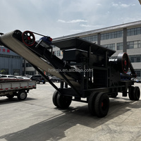 Concasseur à mâchoires mobile robuste PE500x750 pour la fabrication sur mesure, concasseur à mâchoires pour le concassage de minerai de fer, concasseur à mâchoires pour le concassage de calcaire