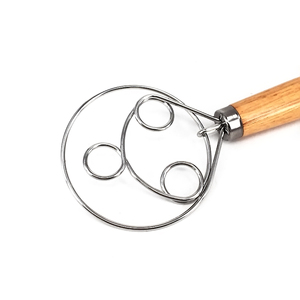 <span class=keywords><strong>Fouet</strong></span> hollandais en acier inoxydable de 13 pouces manche en bois <span class=keywords><strong>Fouet</strong></span> à pâte danoise <span class=keywords><strong>pour</strong></span> pâte à pain au levain Pizza Pâtisserie Gâteau Pâte - Product Image 5