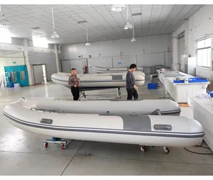 Factory Hot Sale Pvc Or Hypalon Inflatable Rowing Rib Boat Engine Power Sport Rib Boat Hypalon Fiberglass Hull Rowing Boat