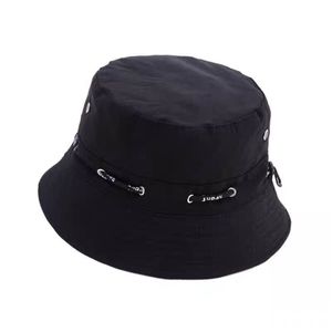 Nouvelle conception réglable solide seau chapeau extérieur été pliable pas cher prix pêcheur chapeau avec corde - Product Image 3