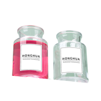 Bouteille en verre ronde à large ouverture de 300 ml pour diffuseur de parfum, emballage d'huile, vente en gros
