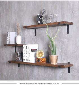 <span class=keywords><strong>Étagère</strong></span> murale en bois de pin, forte capacité de <span class=keywords><strong>charge</strong></span>, écologique, sans perforation, <span class=keywords><strong>étagère</strong></span> simple rangée, cuisine, salon - Product Image 5