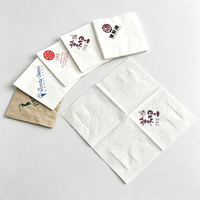 Serviettes de Restaurant Personnalisées Papier Hôtel Bar Café Pâte de Bois Vierge 2/3/4 Plis Serviette en Papier Mouchoir avec Logo