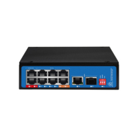 Switch Gigabit Ethernet de 10 Puertos, Switch PoE con IA, Resistente al Agua para Exteriores, IEEE 802.3af/at/Bt, Switches de Red Industriales Administrados en la Nube