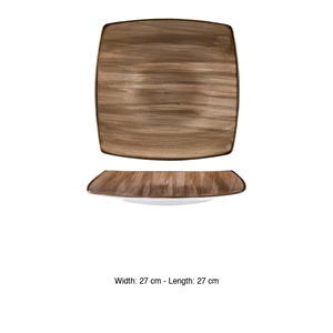 Assiette carrée Artisan Coffee 27 × 27 cm Corona Pa1606912812 - Product Image 3