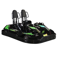 Go Kart Eléctrico para Adultos - Kart de Derrape Profesional de Alta Velocidad con Asientos Dobles