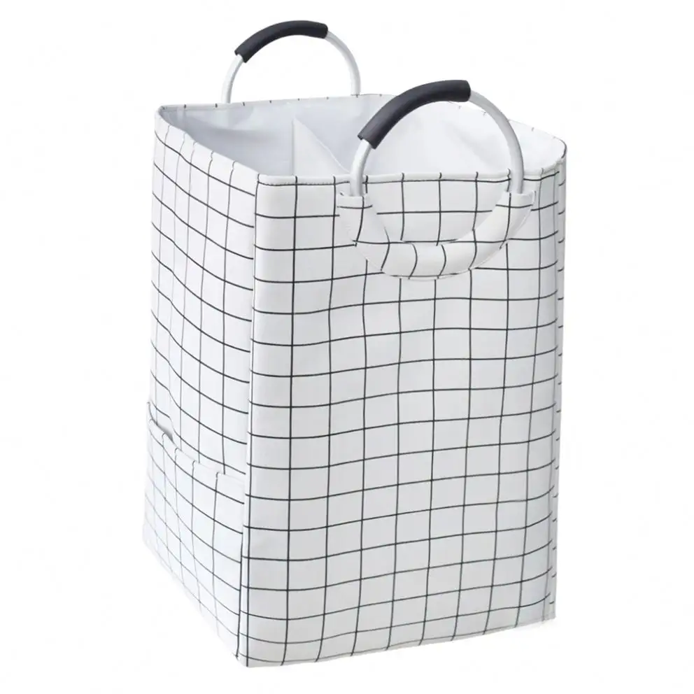 X-Large Customized Color Waterproof Laundry Basket with Coin Bag Collapsible Fabric Laundry Hamper Foldable Washing Bin