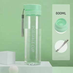 Custom 800ml Portable GYM Clear Custom Logo Drinking <b>Cup</b> <b>Plastic</b> Sports Water Bottle Transparent PC Camp - Product Image 5