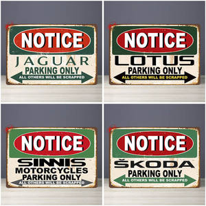 Cartel de chapa clásico de 20X30CM de alta calidad, placa de <span class=keywords><strong>aviso</strong></span> de Metal impresa UV para decoraciones de pared de tienda de trabajo - Product Image 2