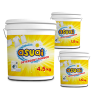 Poudre à lessive bleu profond de qualité supérieure, 25kg, particules de détergent, matière première, mouchetée colorée pour la poudre à laver