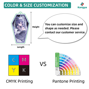Portachiavi in acrilico trasparente impermeabile UV di vendita calda-sconti per ordini all'ingrosso bordi lisci colori vivaci per tutte le età - Product Image 4