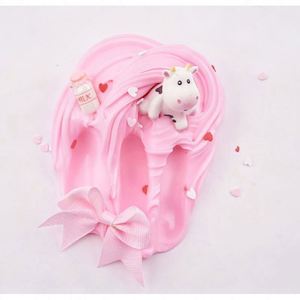 Pâte à modeler et slime faits main, texture douce et lisse, décorations scintillantes colorées, pack DIY durable pour enfants, thème crème glacée pour fête - Product Image 5