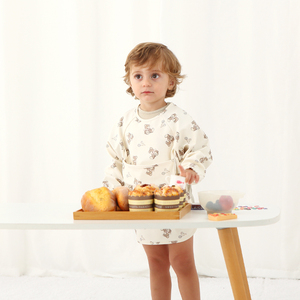 Baberos de manga larga de invierno de alta calidad, Baberos impermeables Unisex para bebés, ropa para niños pequeños, Baberos suaves lavables para bebés - Product Image 3