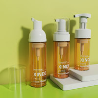 Bouteille de mousse cosmétique à faible MOQ, flacon pompe pour savon liquide et nettoyant visage en PET PCR, 80ml 100ml 150ml