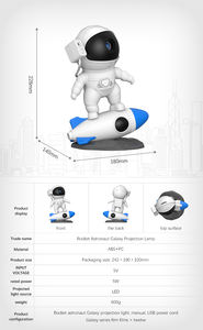 Projecteur de galaxie étoile <span class=keywords><strong>astronaute</strong></span> de fusée avec veilleuse Projecteur LED Projecteur de robot galaxie laser - Product Image 5
