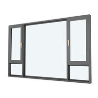 Ventana Abatible Moderna para Villa, de Aluminio, Resistente a Huracanes, con Vidrio Templado Insonorizado, con Certificación Energy Star, Garantía de 5 Años
