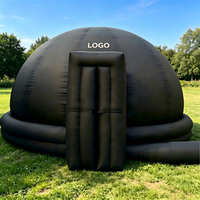 Dôme de projection gonflable de luxe en PVC pour boîte de nuit, tente planétarium, abri avec éclairage LED, structure pneumatique pour usage promotionnel