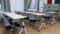 Bureau d'entraînement mobile sur roulettes pour salle de classe et salle de formation, bureau d'entraînement multifonctionnel commercial, table en métal pour étudiants