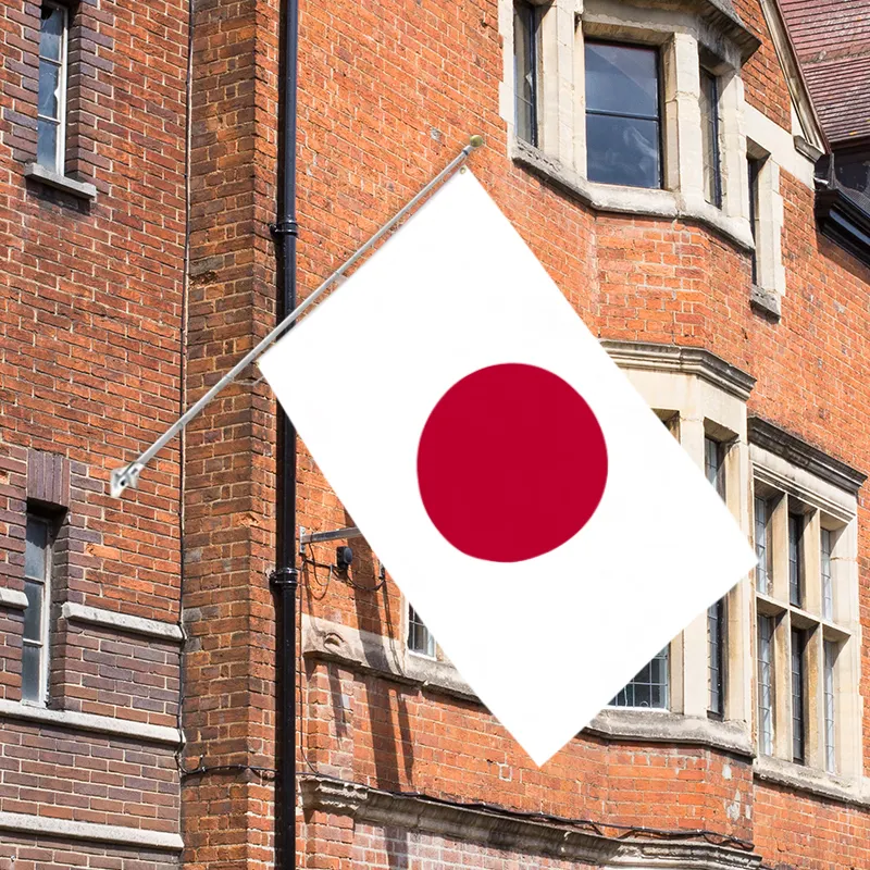 3x5Ft alta calidad Triple/doble capa más tela opaca 100D tela de poliéster país bandera Japón país