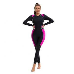 Maillot de bain une pièce pour femme S-4XL, combinaison de natation intégrale, combinaison de surf athlétique, maillot de bain pour la natation, la plongée, le snorkeling, les sources chaudes - Product Image 4