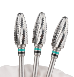 Fraise à ongles professionnelle en carbure de tungstène à coupe croisée de 3/32 po pour nettoyage des cuticules, embouts électriques pour manucure et pédicure en salon - Product Image 2